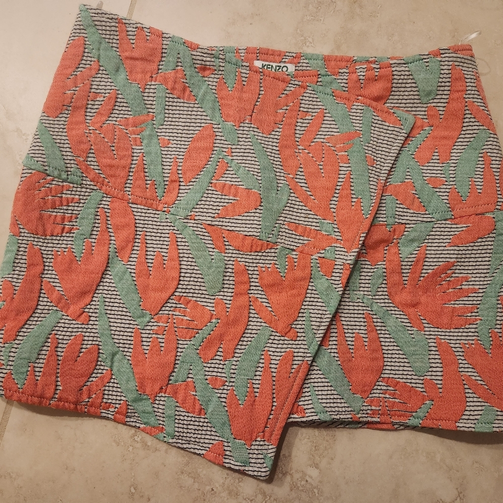 Kenzo printed wrap skirt 36(S)